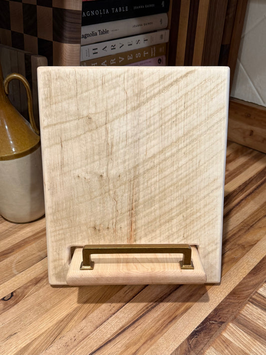 Rough Sawn Maple Cookbook Holder