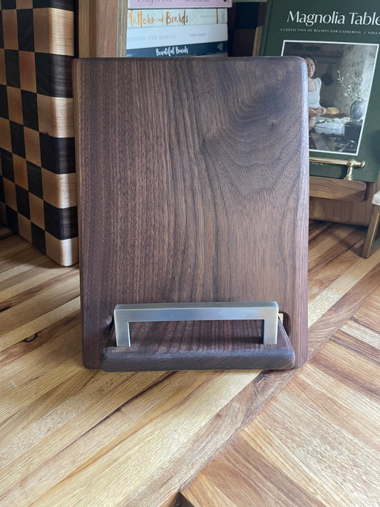 Walnut Cookbook Holder