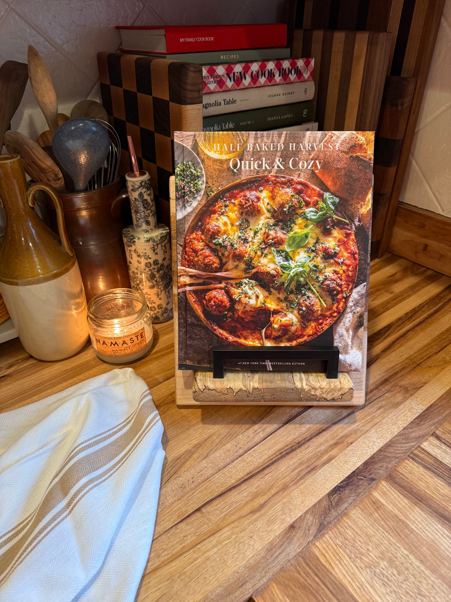 Spalted Maple Cookbook Holder