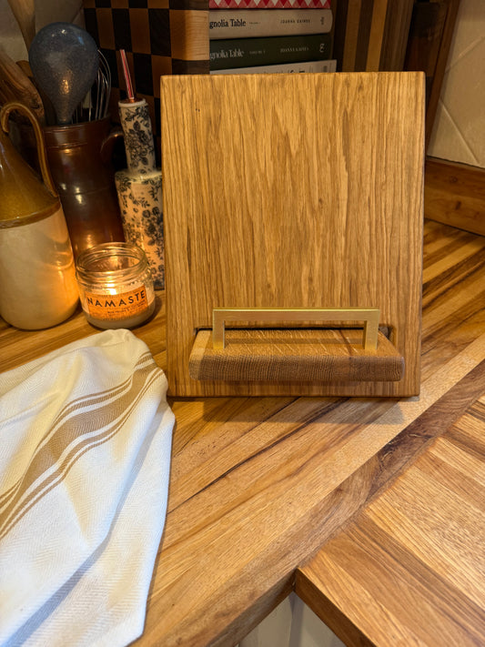 White Oak Cookbook Holder