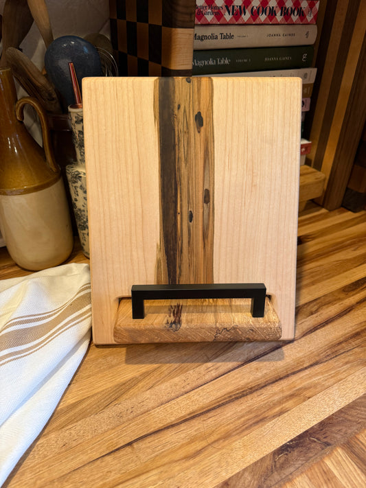 Epoxy Spalted Maple Cookbook Holder