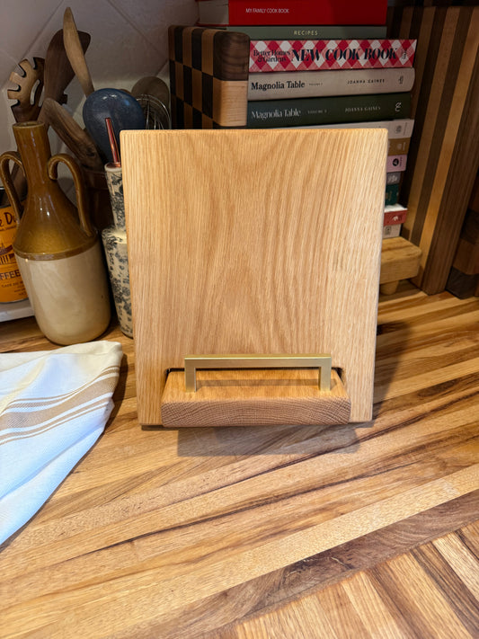 Red Oak Cookbook Holder