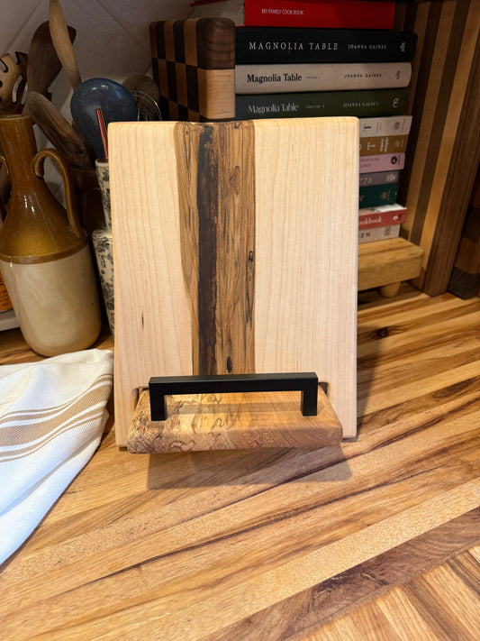 Epoxy Spalted Maple Cookbook Holder