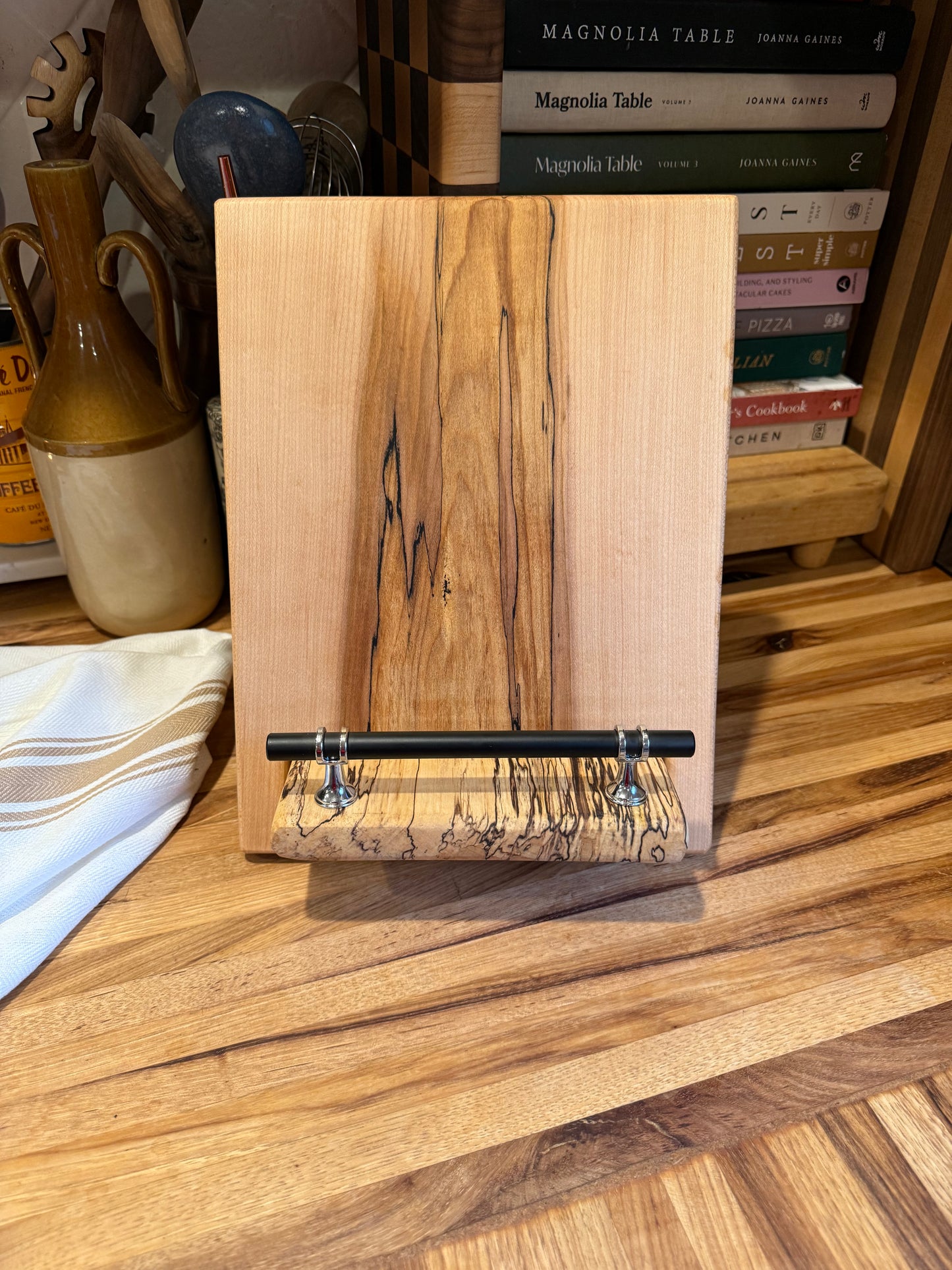 Spalted Maple Cookbook Holder