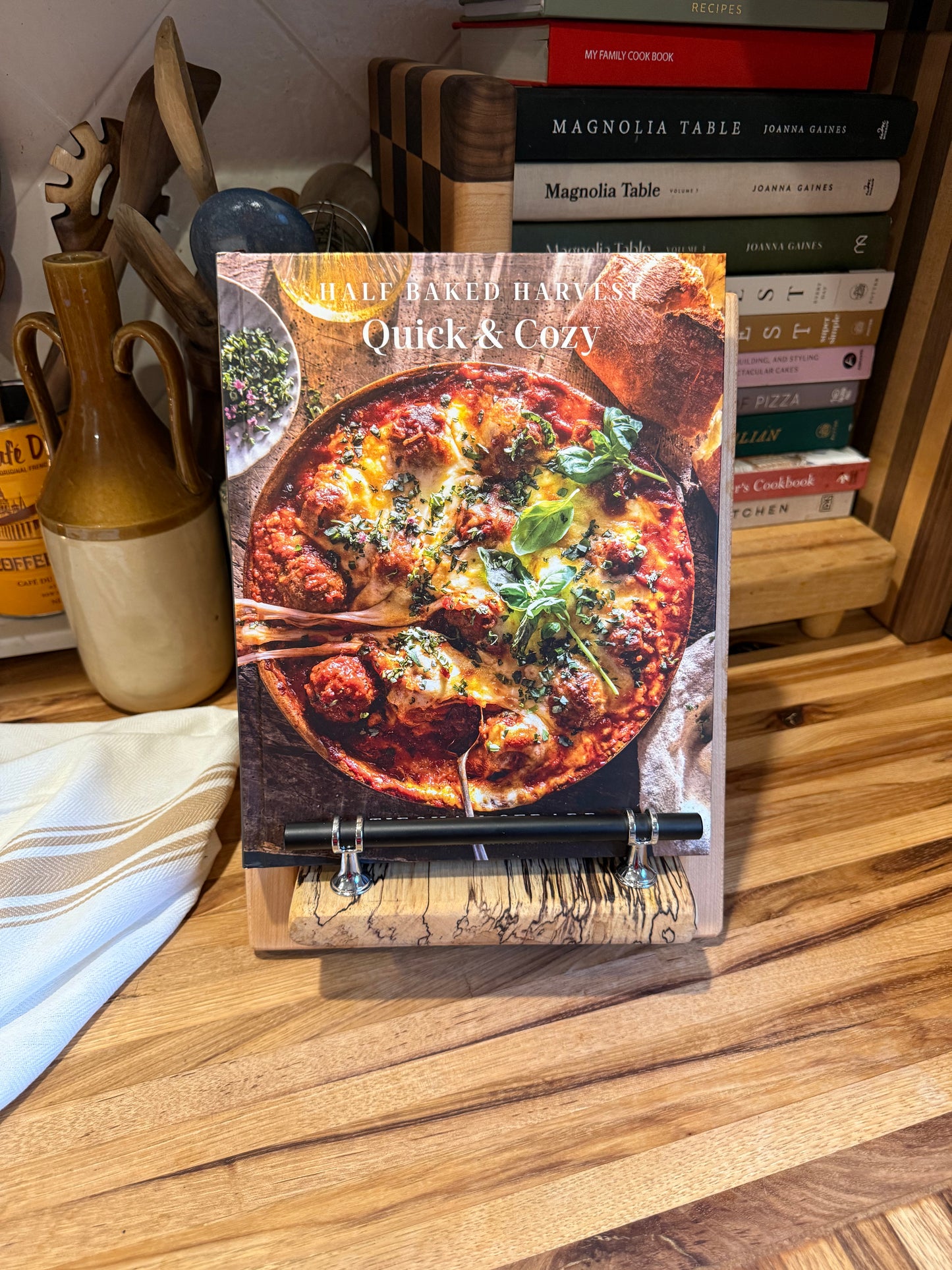 Spalted Maple Cookbook Holder