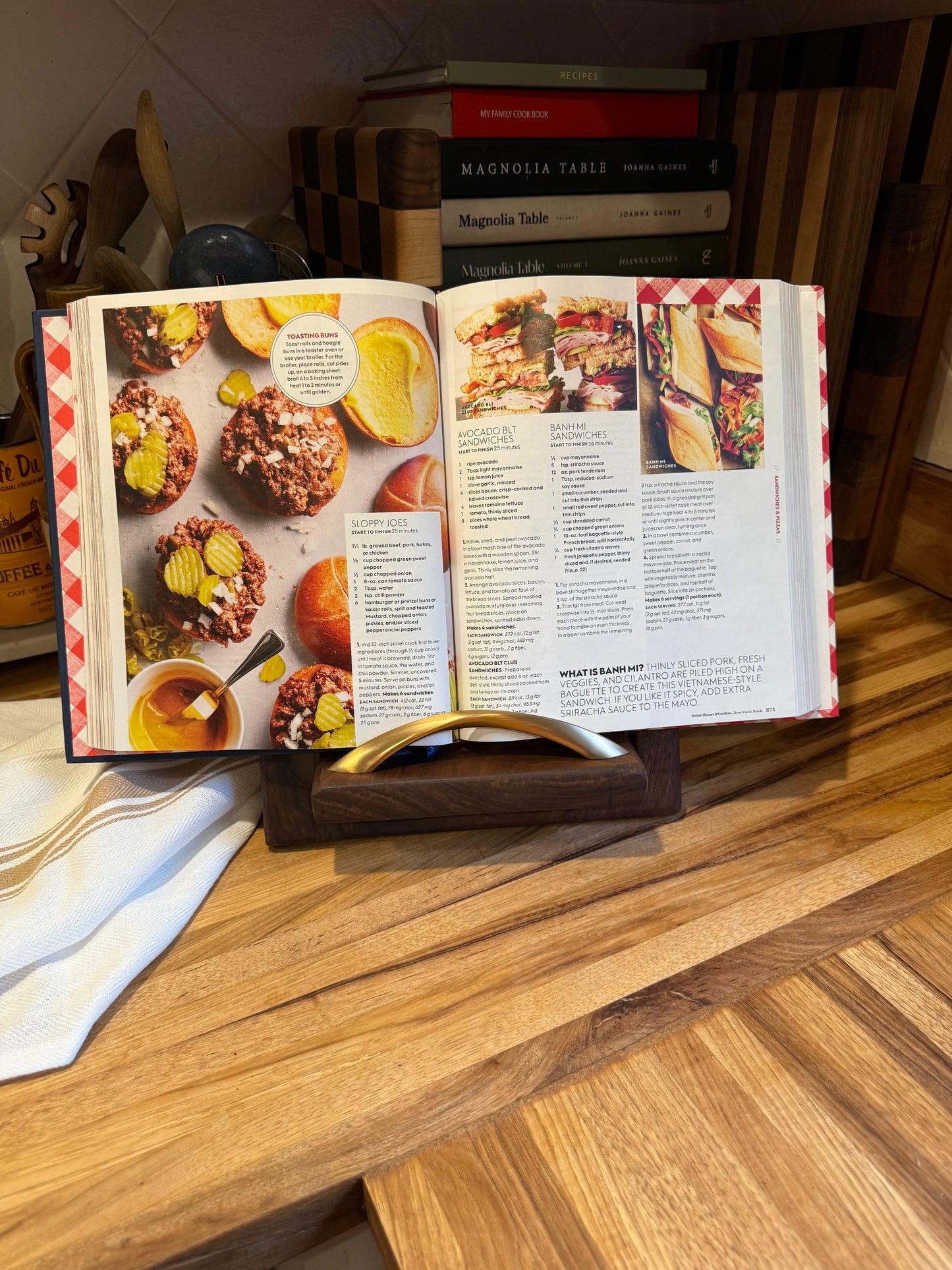 Epoxy Walnut Cookbook Holder