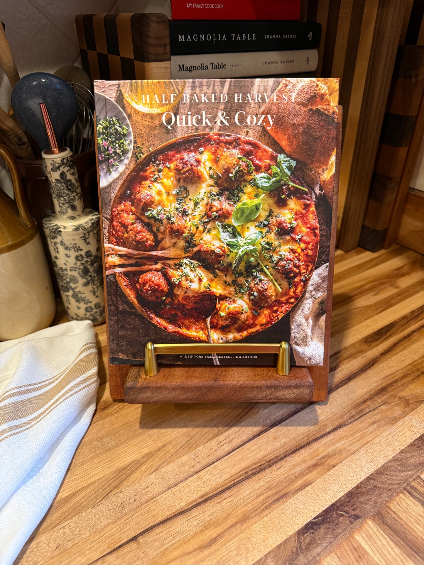 Mahogany Cookbook Holder