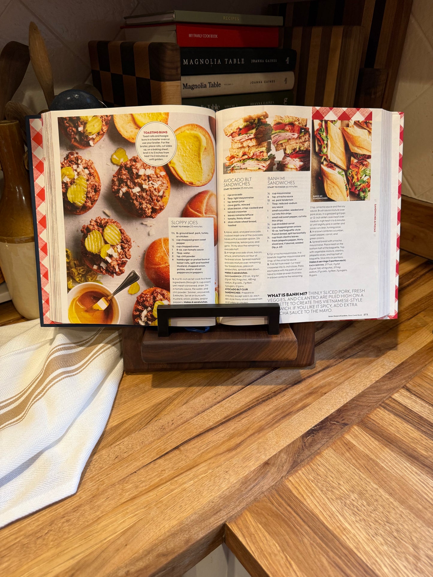 Epoxy Walnut Cookbook Holder