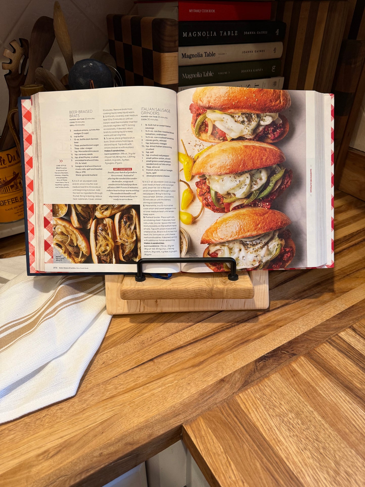Bird’s Eye Maple Cookbook Holder