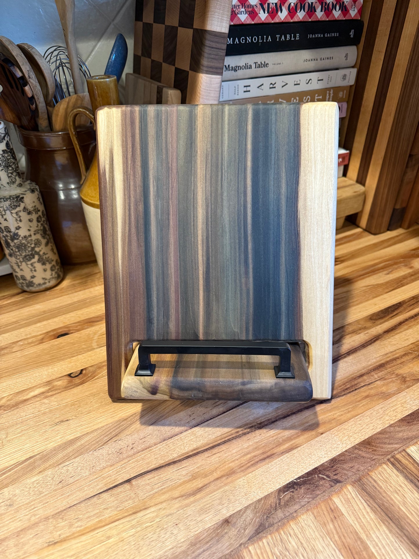 Rainbow Poplar Cookbook Holder