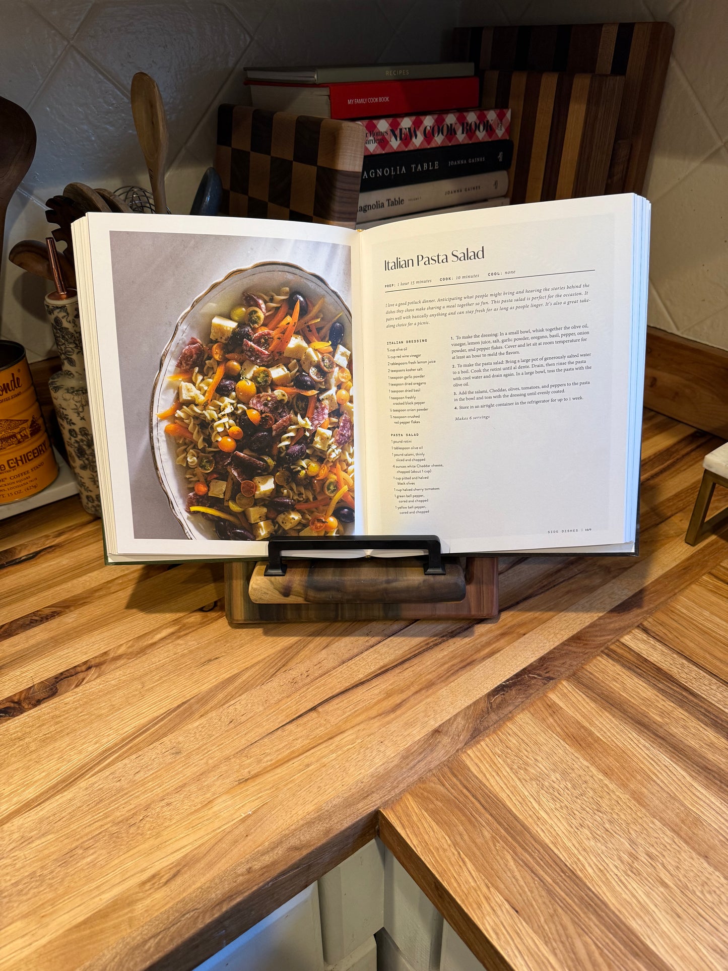 Rainbow Poplar Cookbook Holder