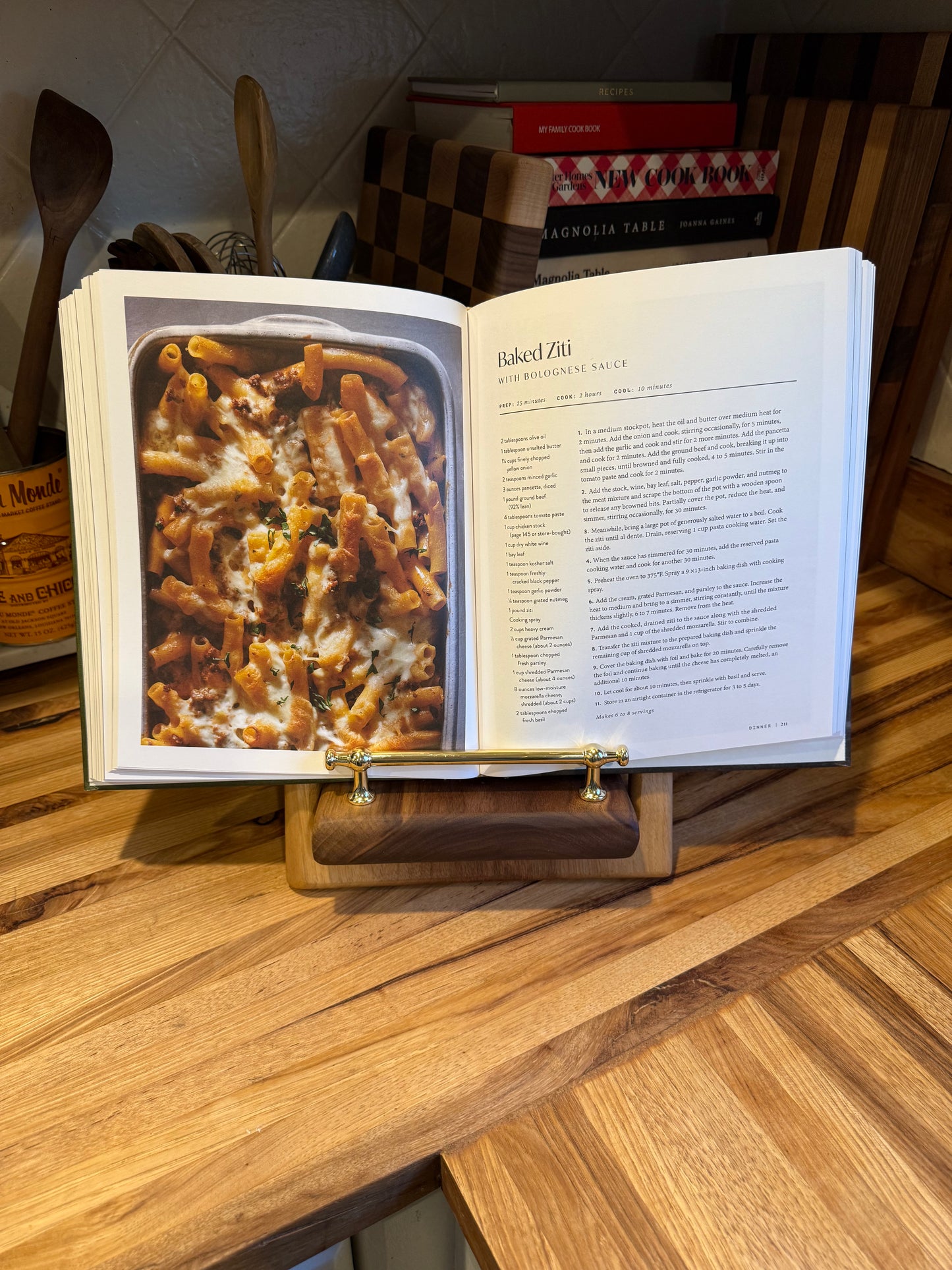 Walnut Cookbook Holder