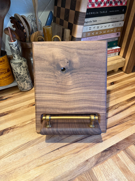 Walnut Cookbook Holder