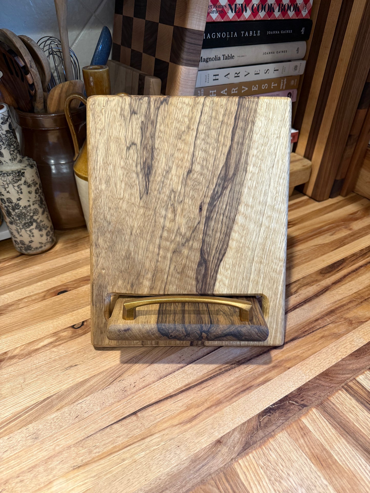 Black Limba Cookbook Holder