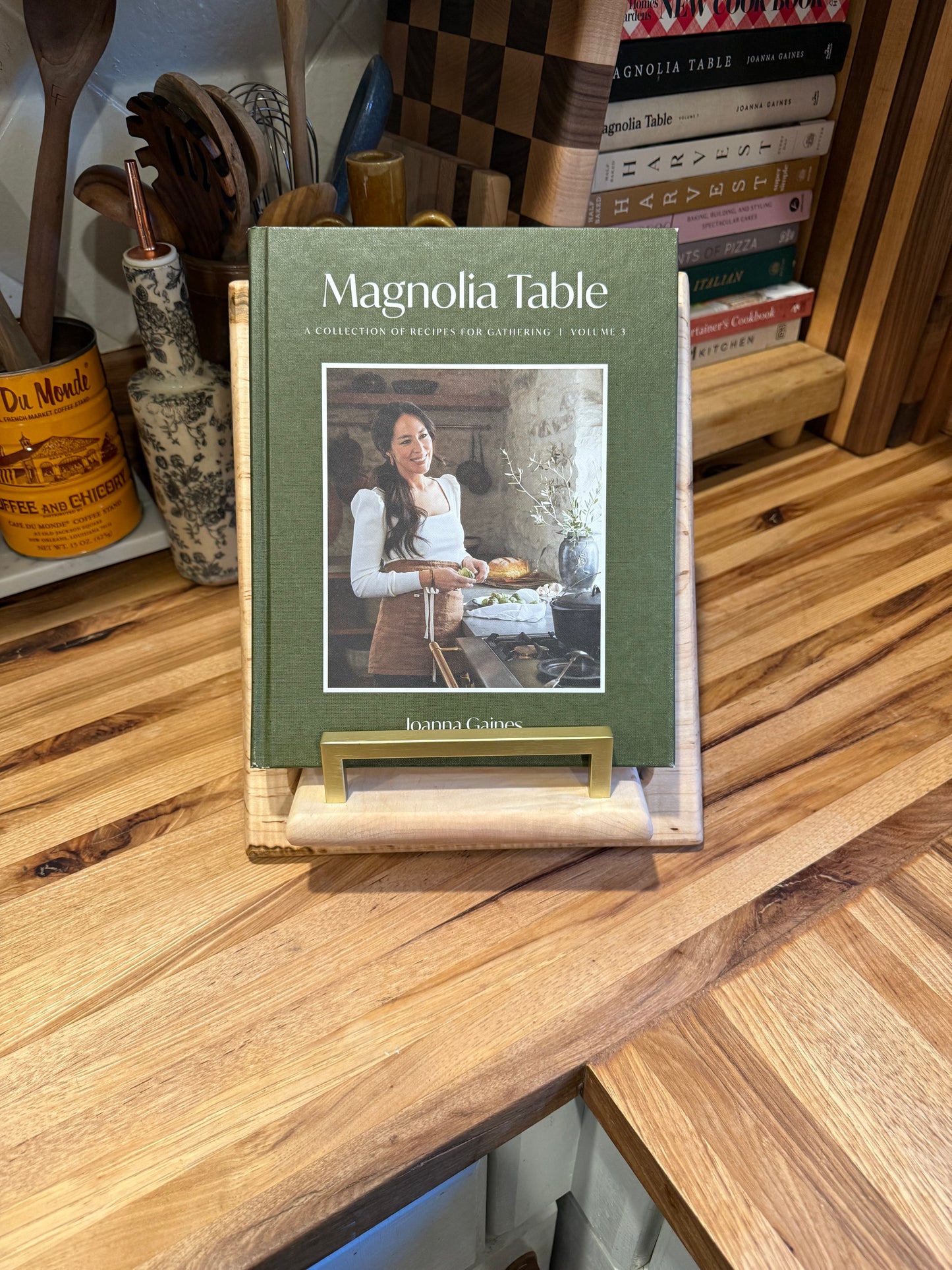 Ambrosia Quilted Maple Cookbook Holder