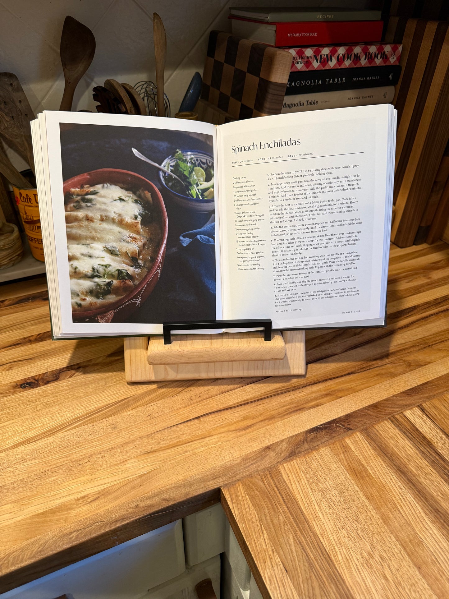 Rustic Cherry Cookbook Holder