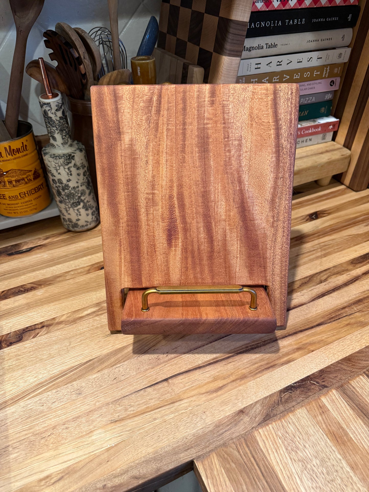 Mahogany Cookbook Holder
