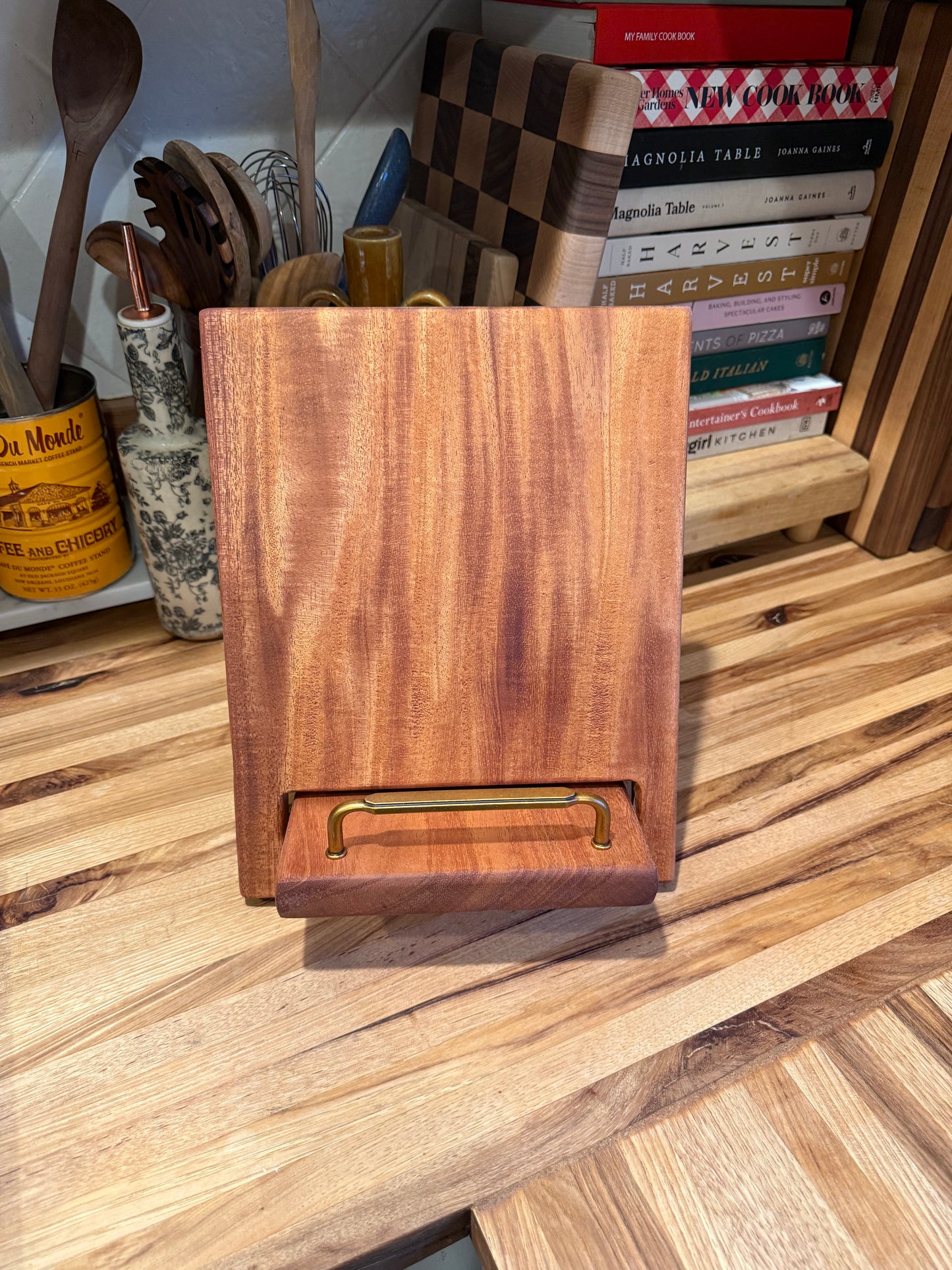 Mahogany Cookbook Holder