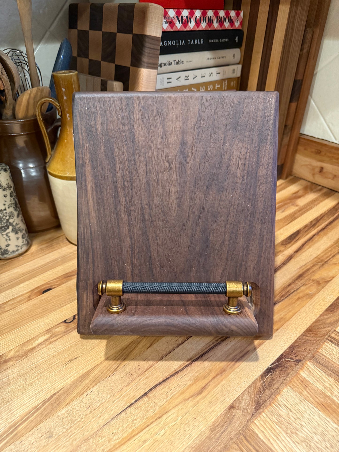 Walnut Cookbook Holder