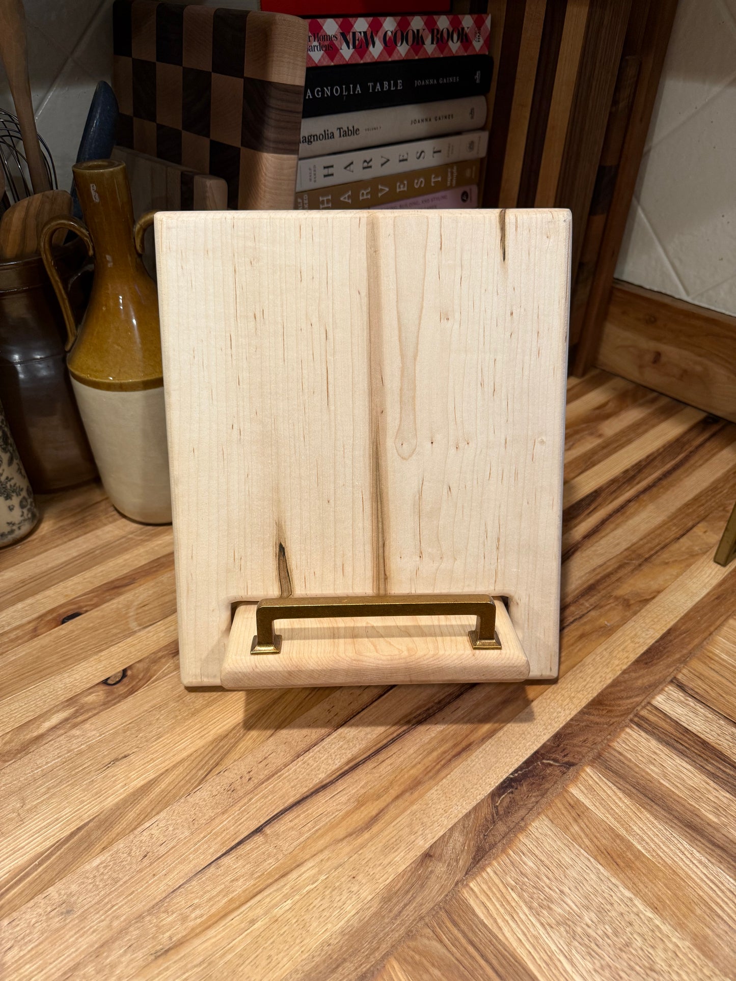Rough Sawn Maple Cookbook Holder