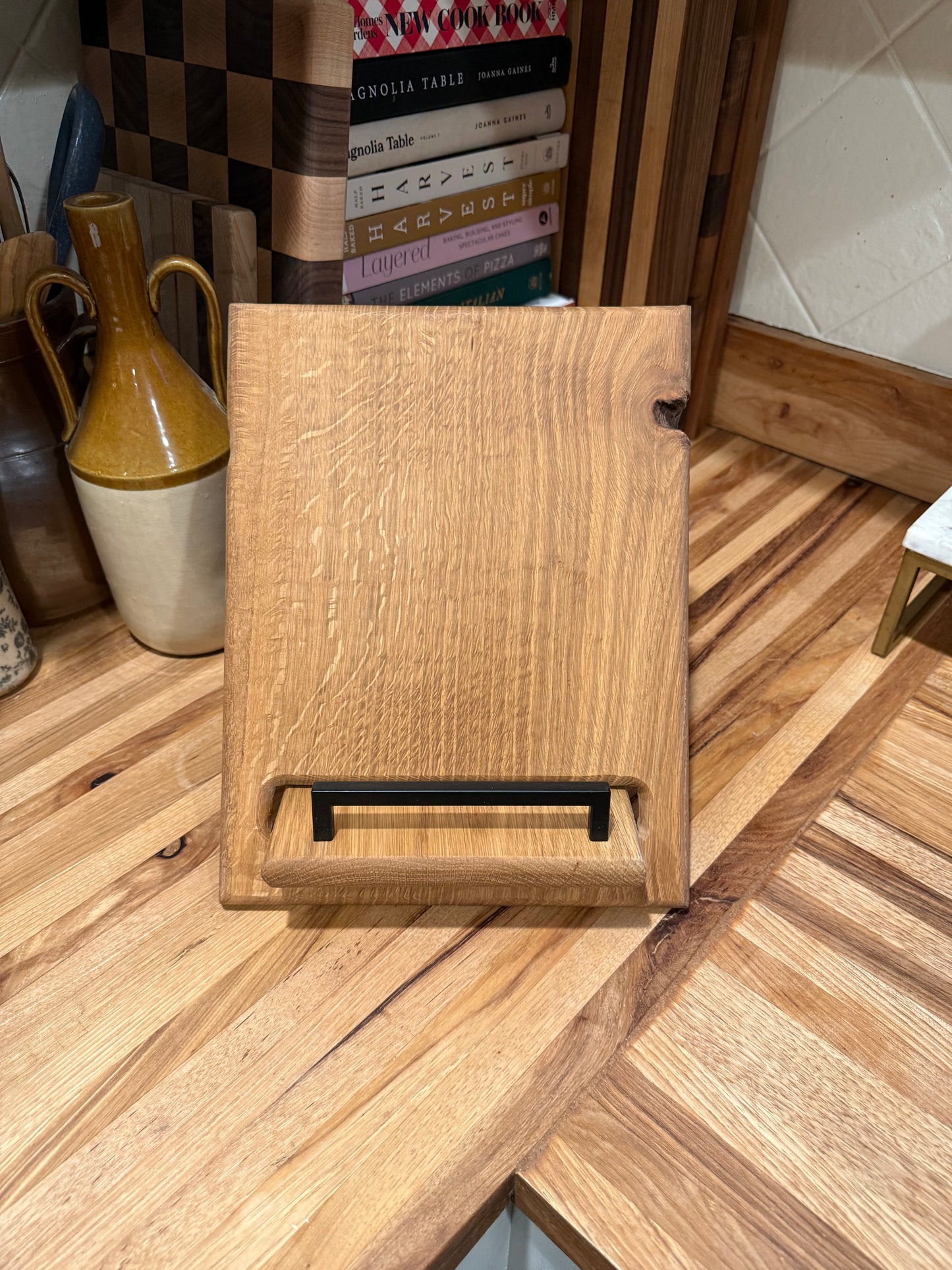 Quarter Sawn White Oak Cookbook Holder