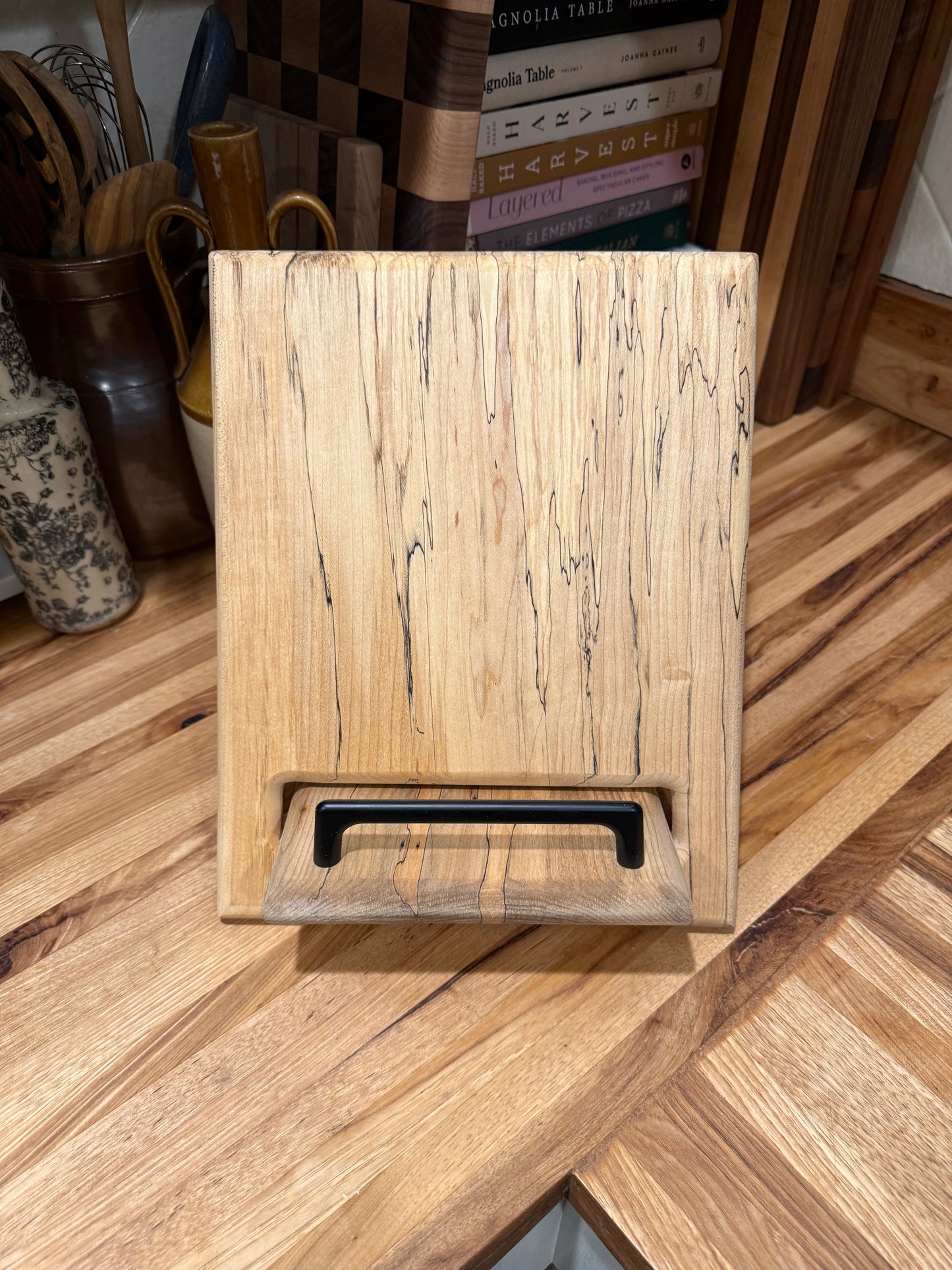 Spalted Maple Cookbook Holder