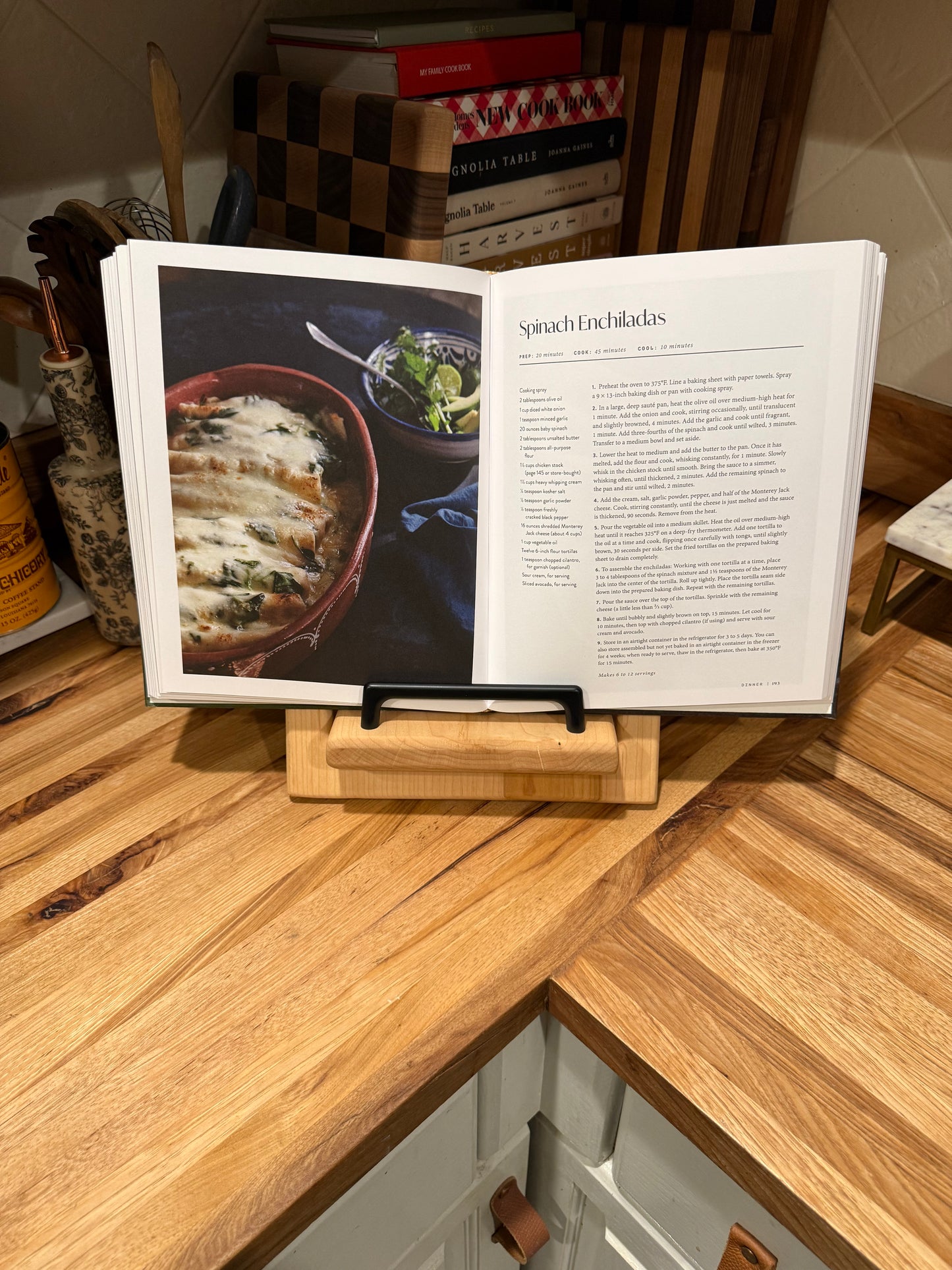 Maple Cookbook Holder