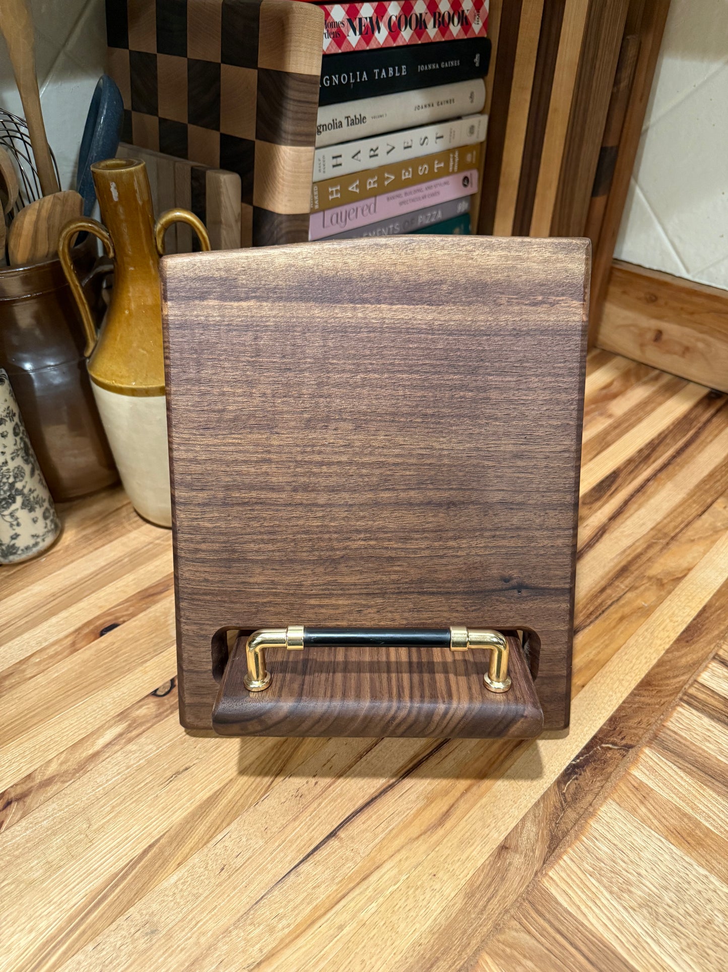 Walnut Cookbook Holder