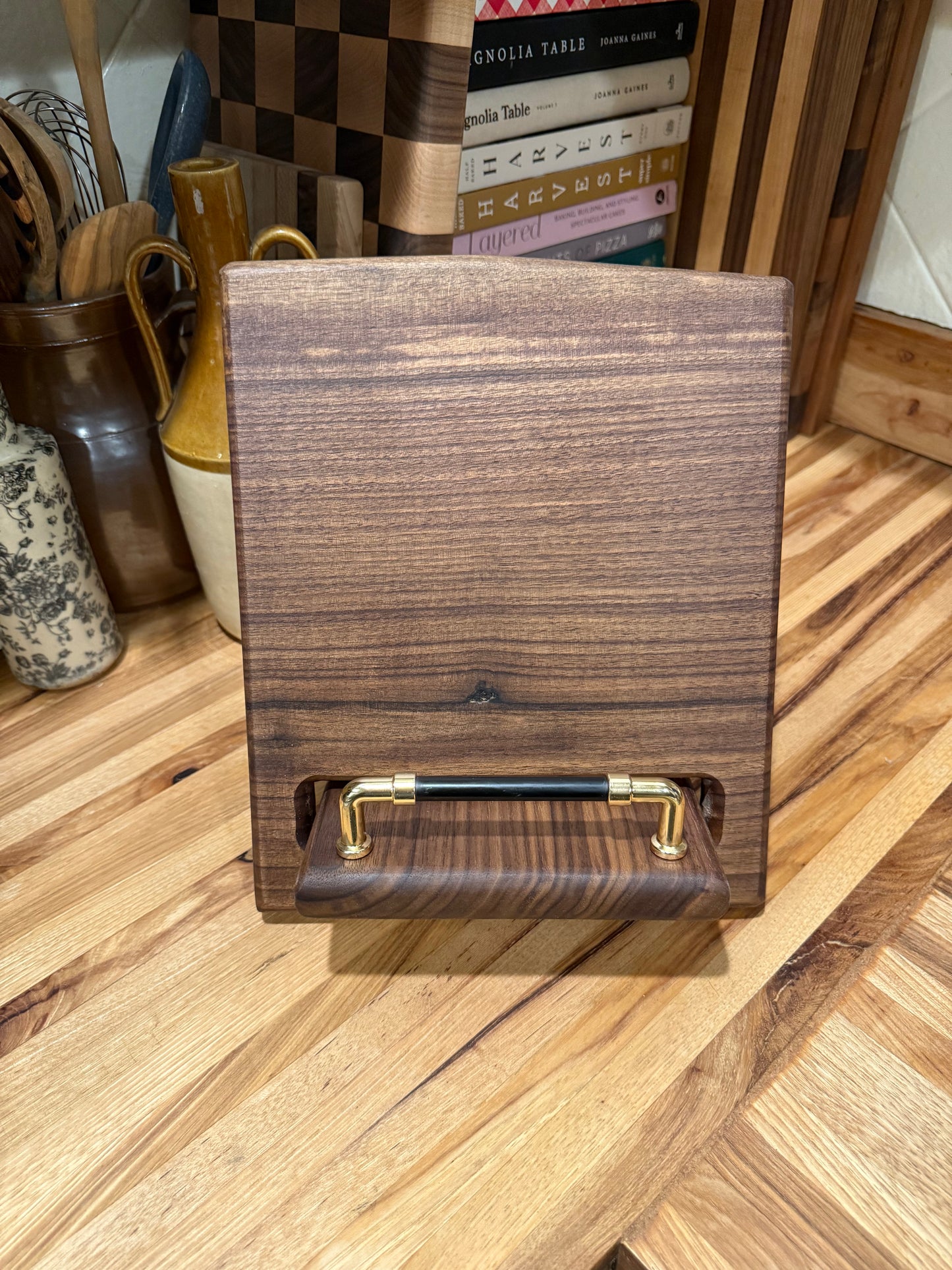Walnut Cookbook Holder