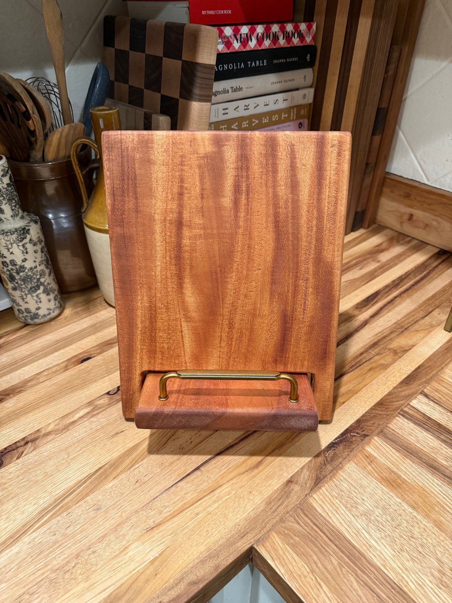 Mahogany Cookbook Holder