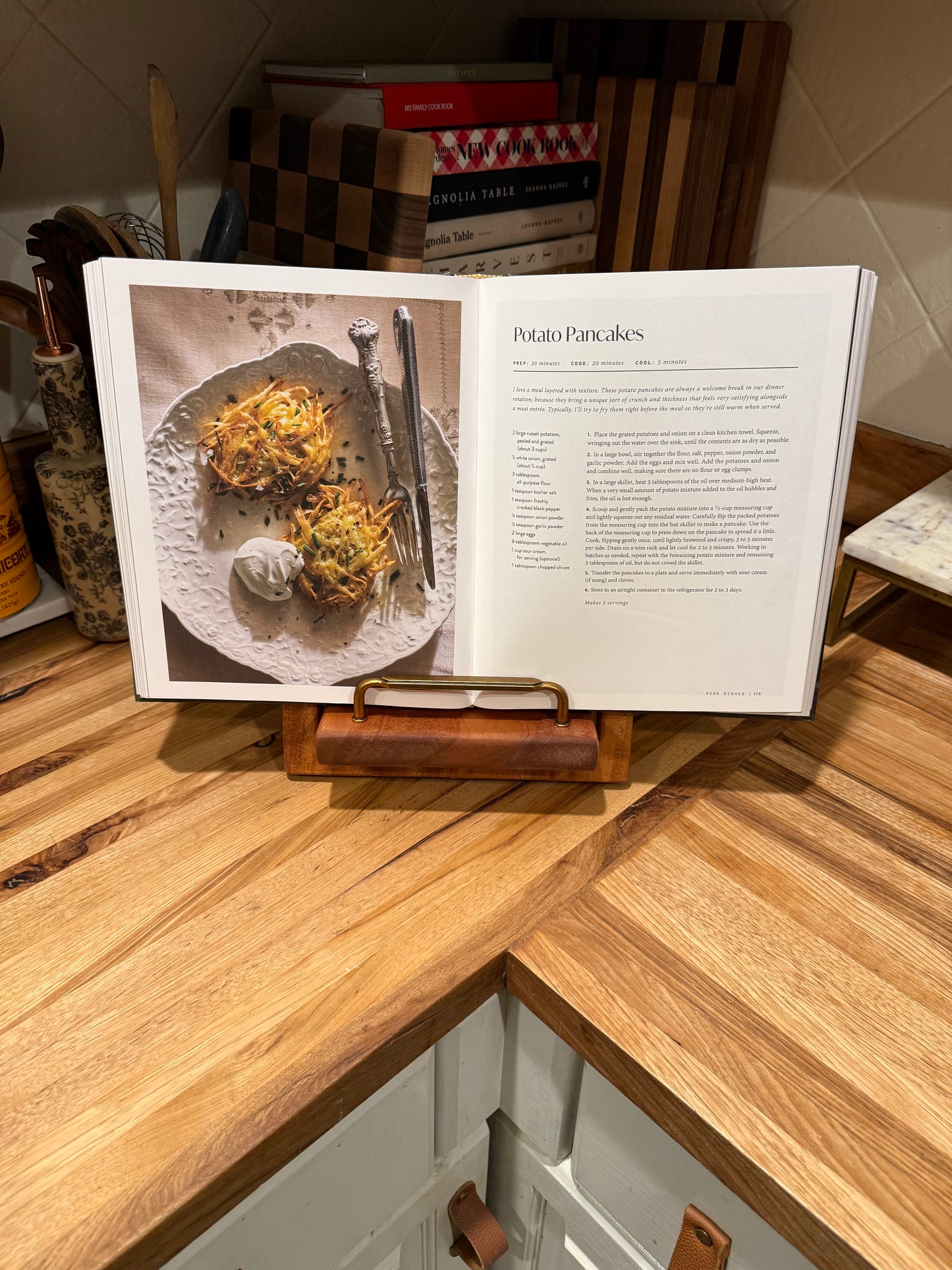 Mahogany Cookbook Holder