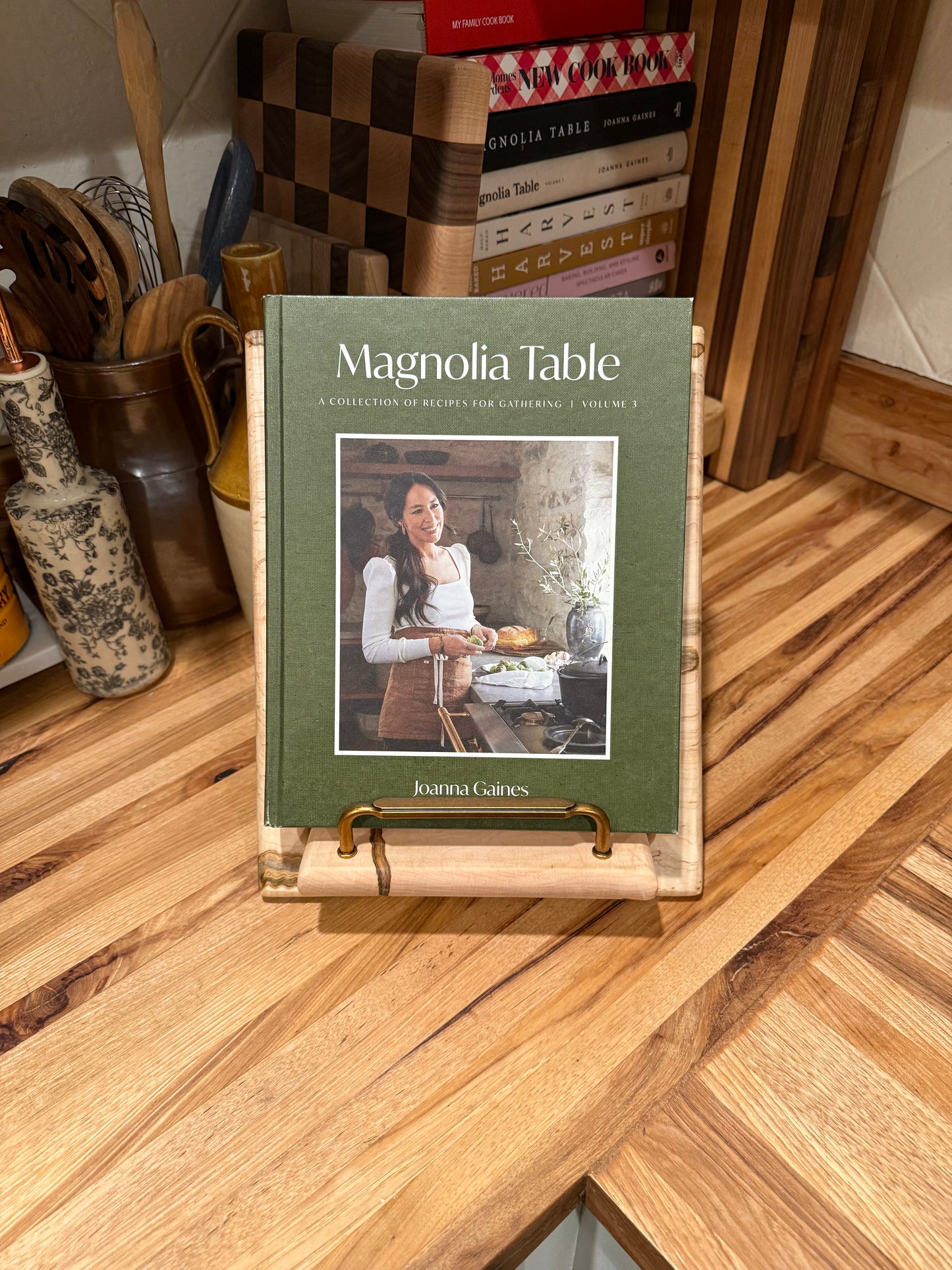 Quilted Ambrosia Maple Cookbook Holder