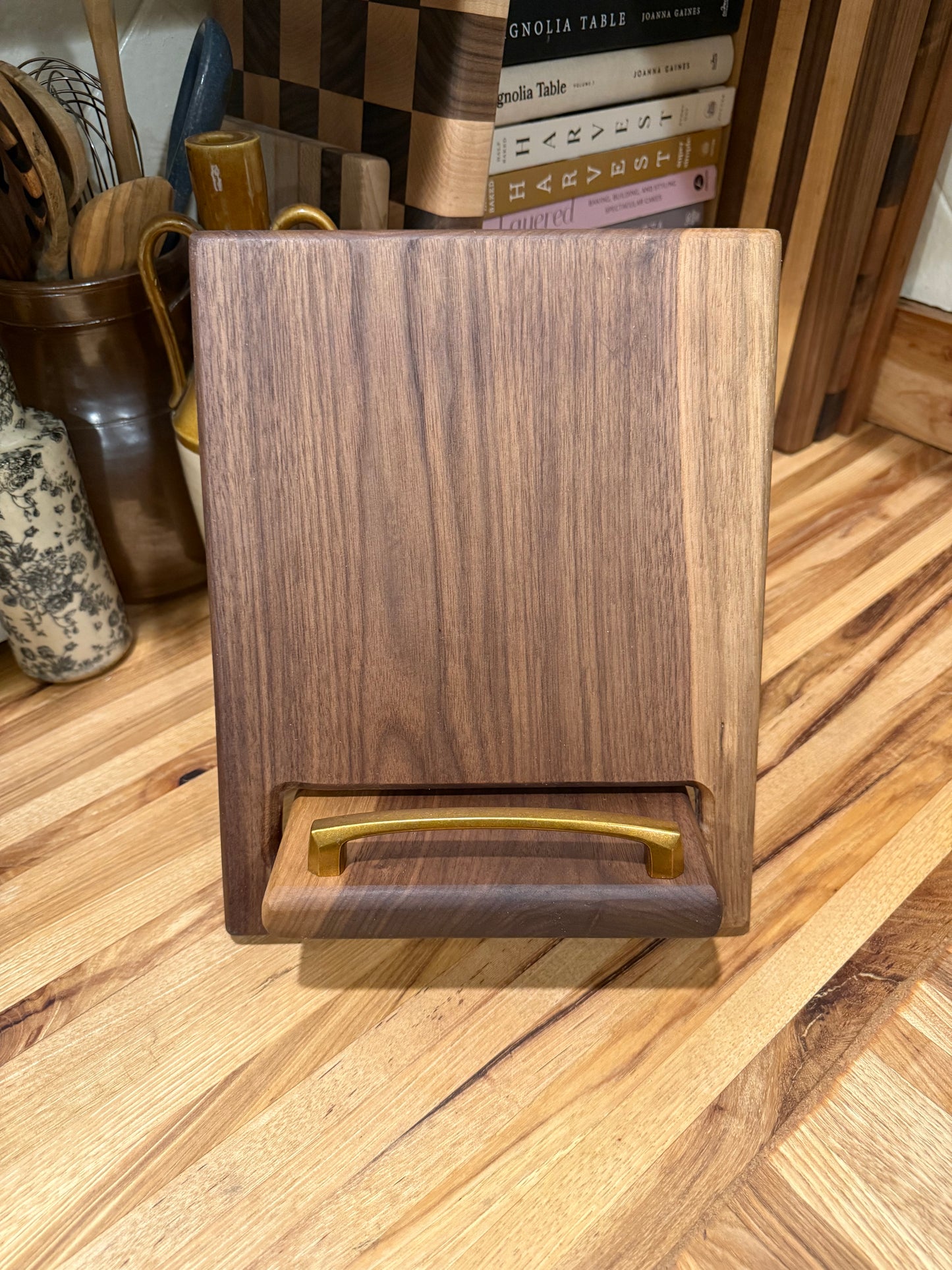 Walnut Cookbook Holder