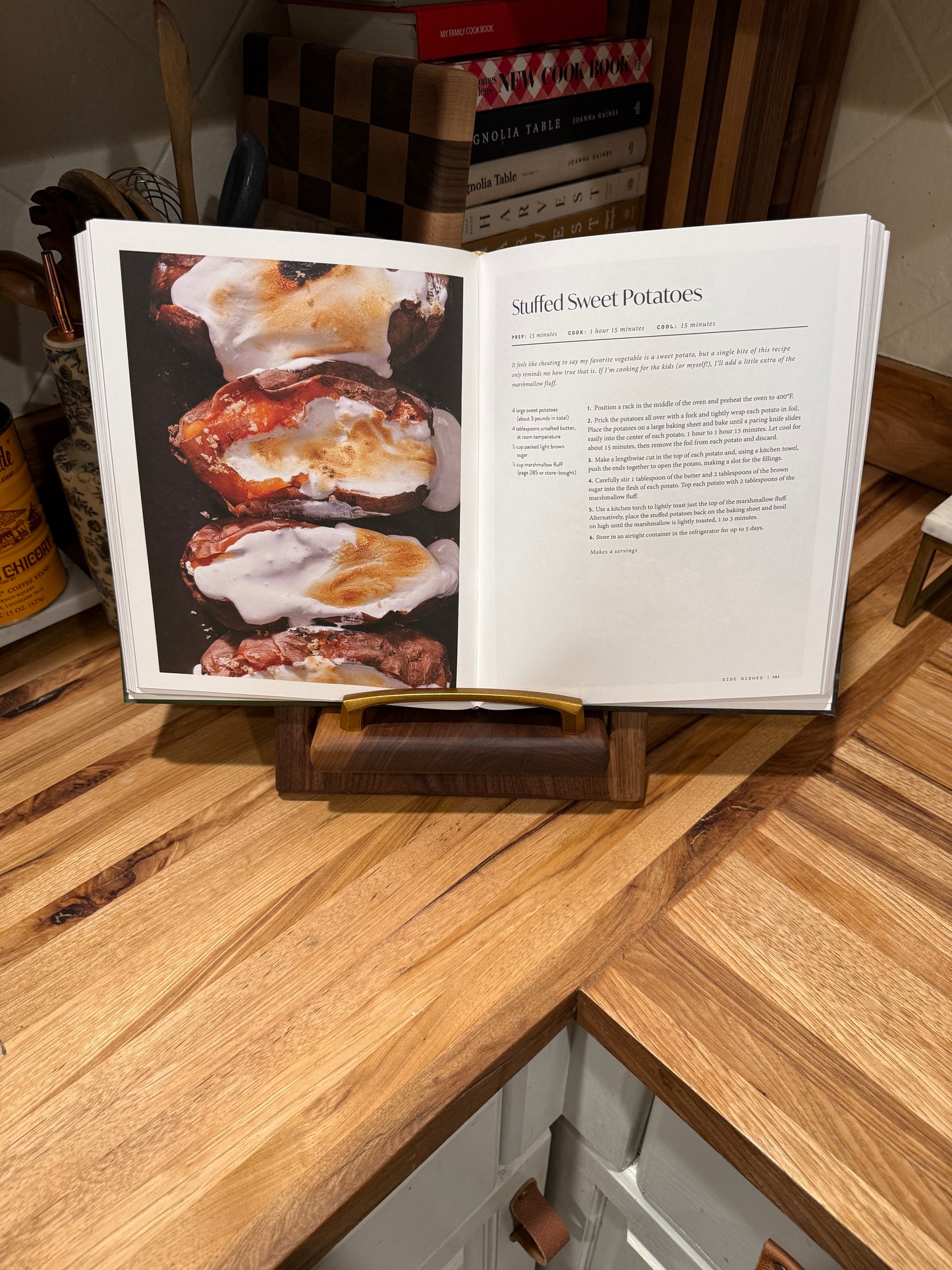 Walnut Cookbook Holder