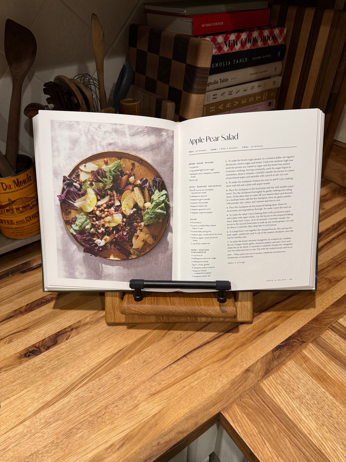 White Oak Paneled Cookbook Holder