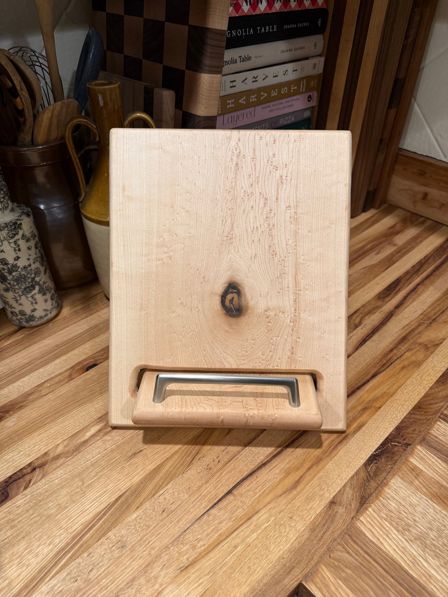 Bird’s Eye Maple Cookbook Holder