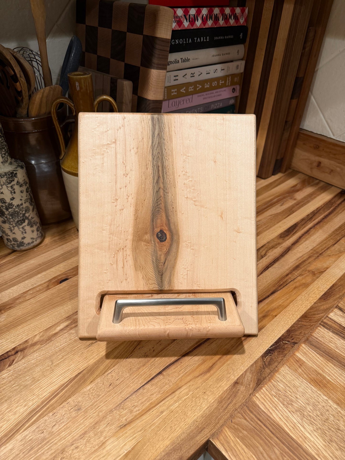 Bird’s Eye Maple Cookbook Holder