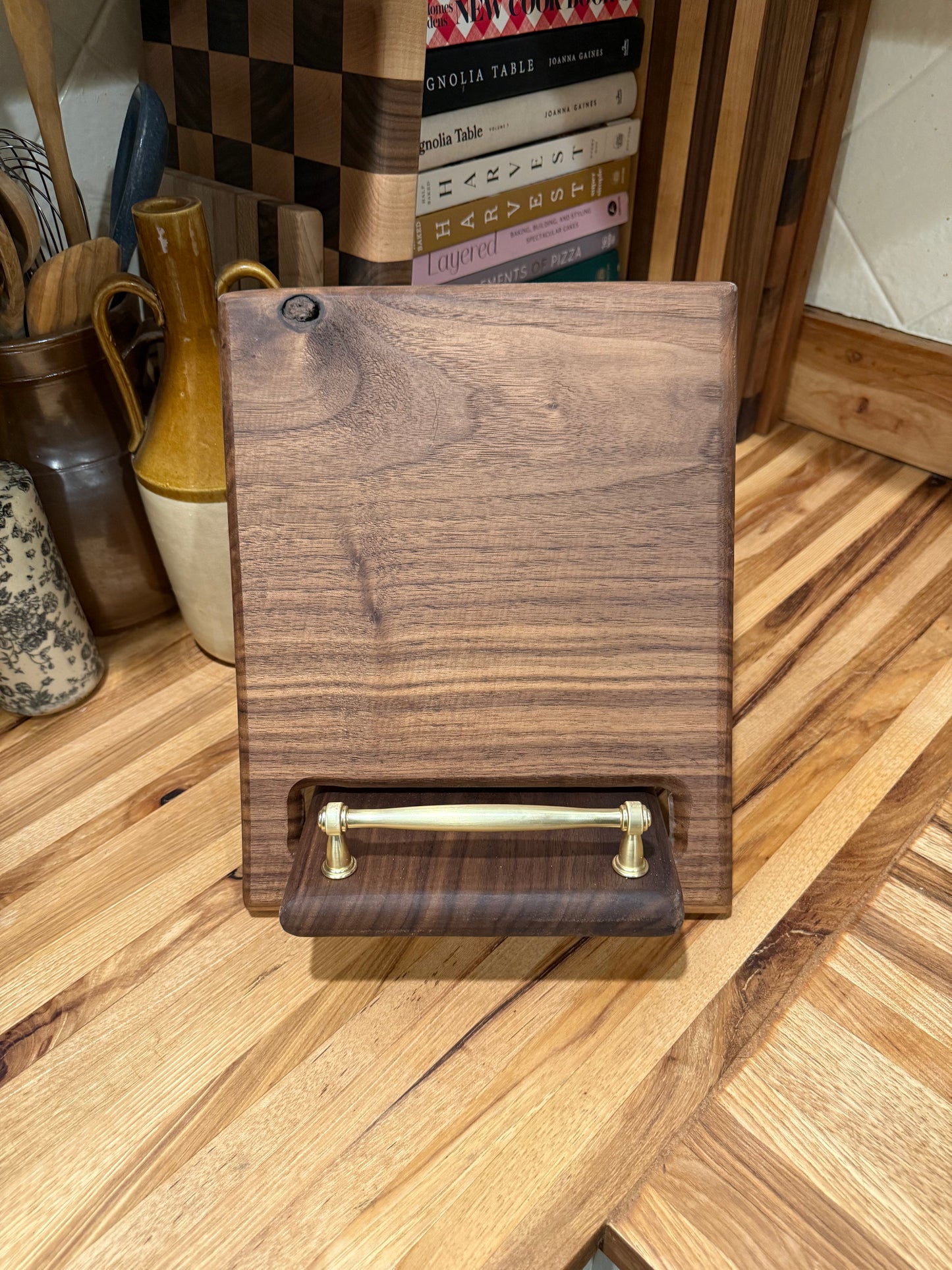 Walnut Cookbook Holder