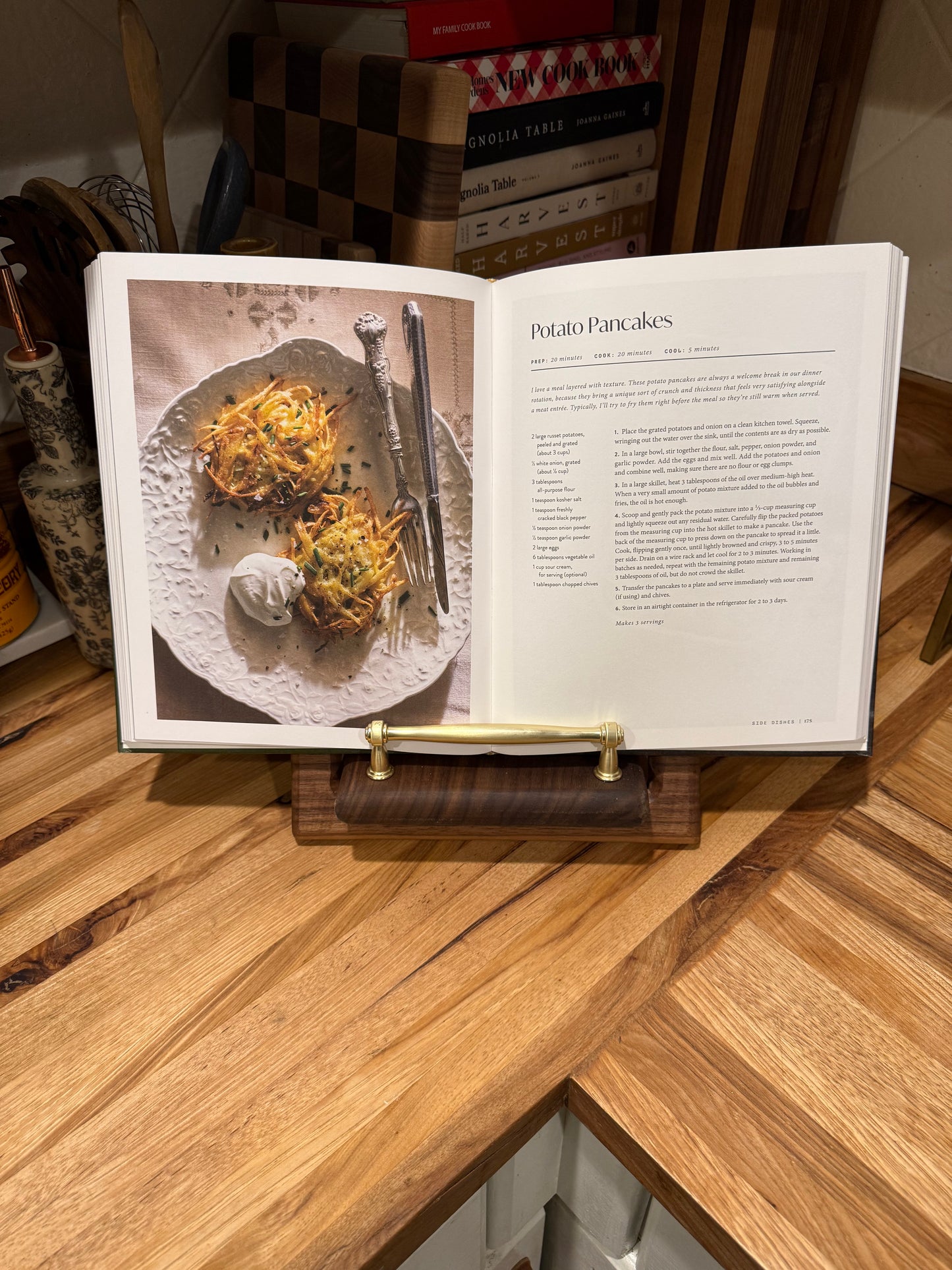 Walnut Cookbook Holder