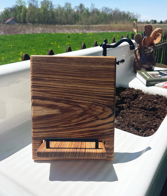Cookbook Holder - Zebrawood