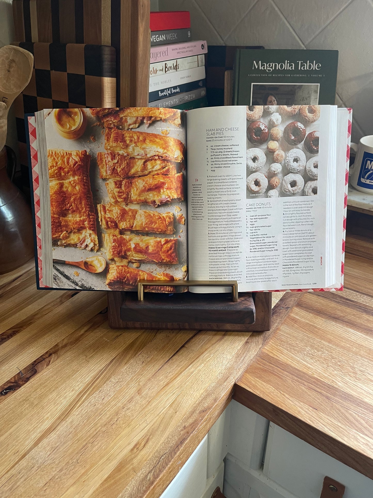Walnut Cookbook Holder