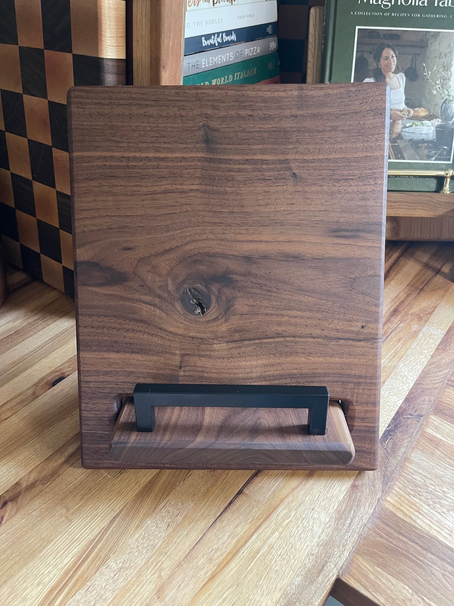 Walnut Cookbook Holder
