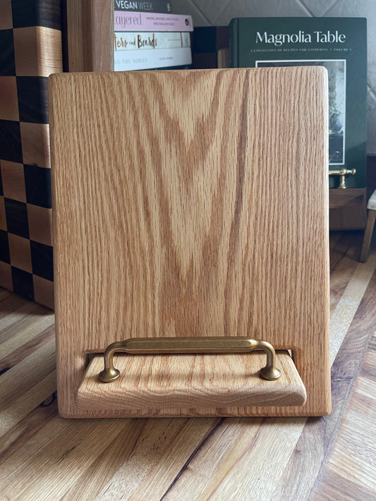 Red Oak Cookbook Holder