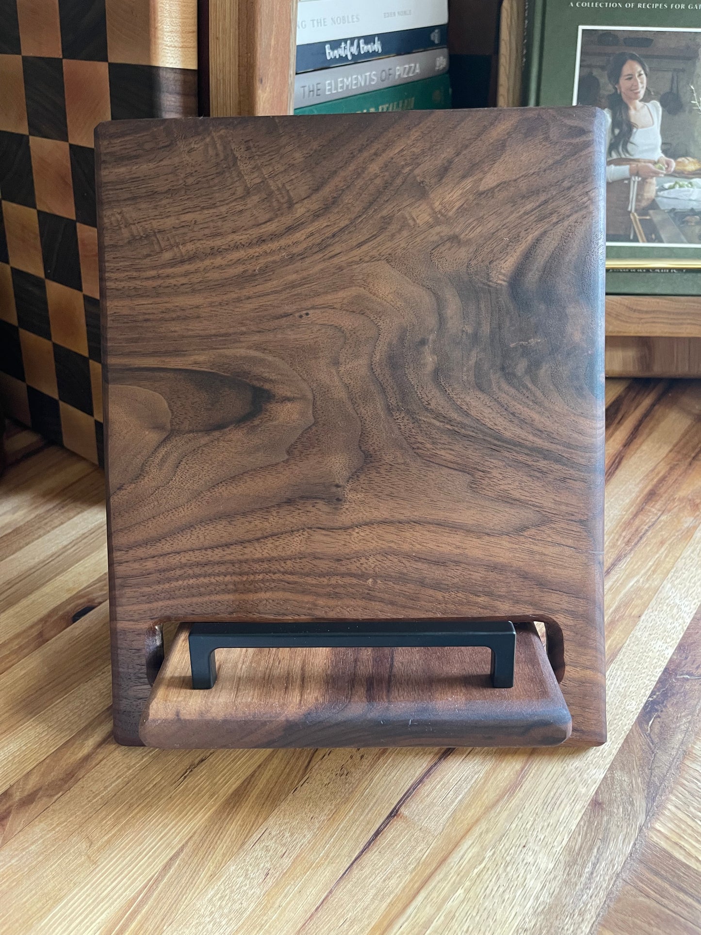 Walnut Cookbook Holder