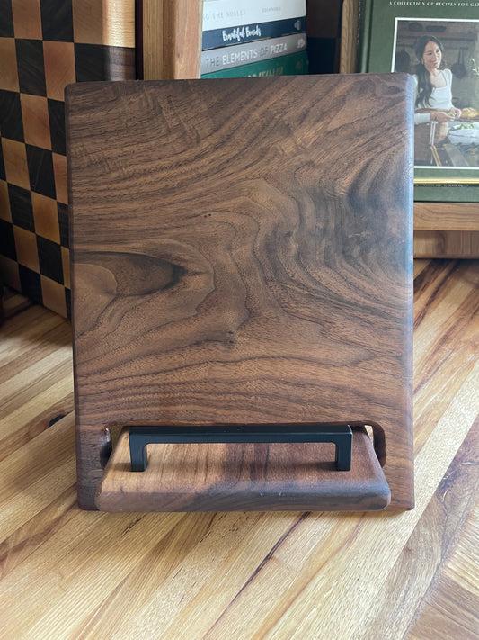 Walnut Cookbook Holder