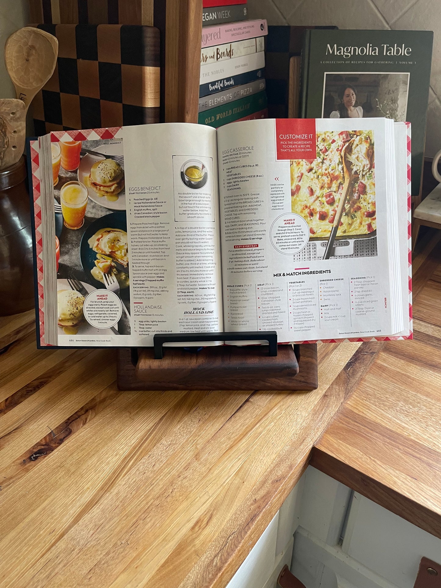 Walnut Cookbook Holder