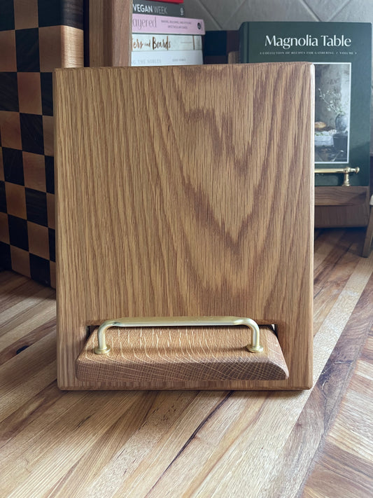 White Oak Cookbook Holder