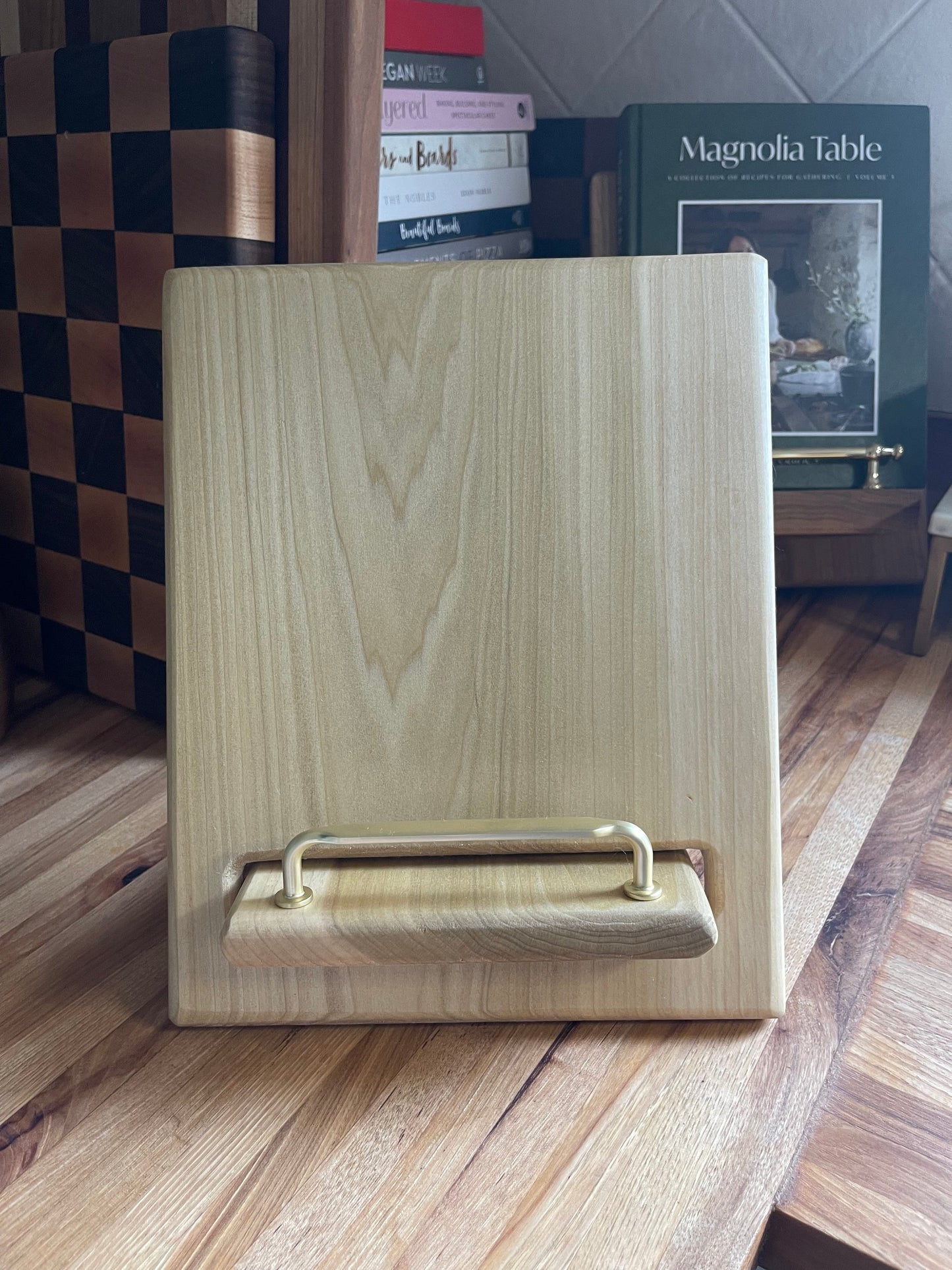 Poplar Cookbook Holder