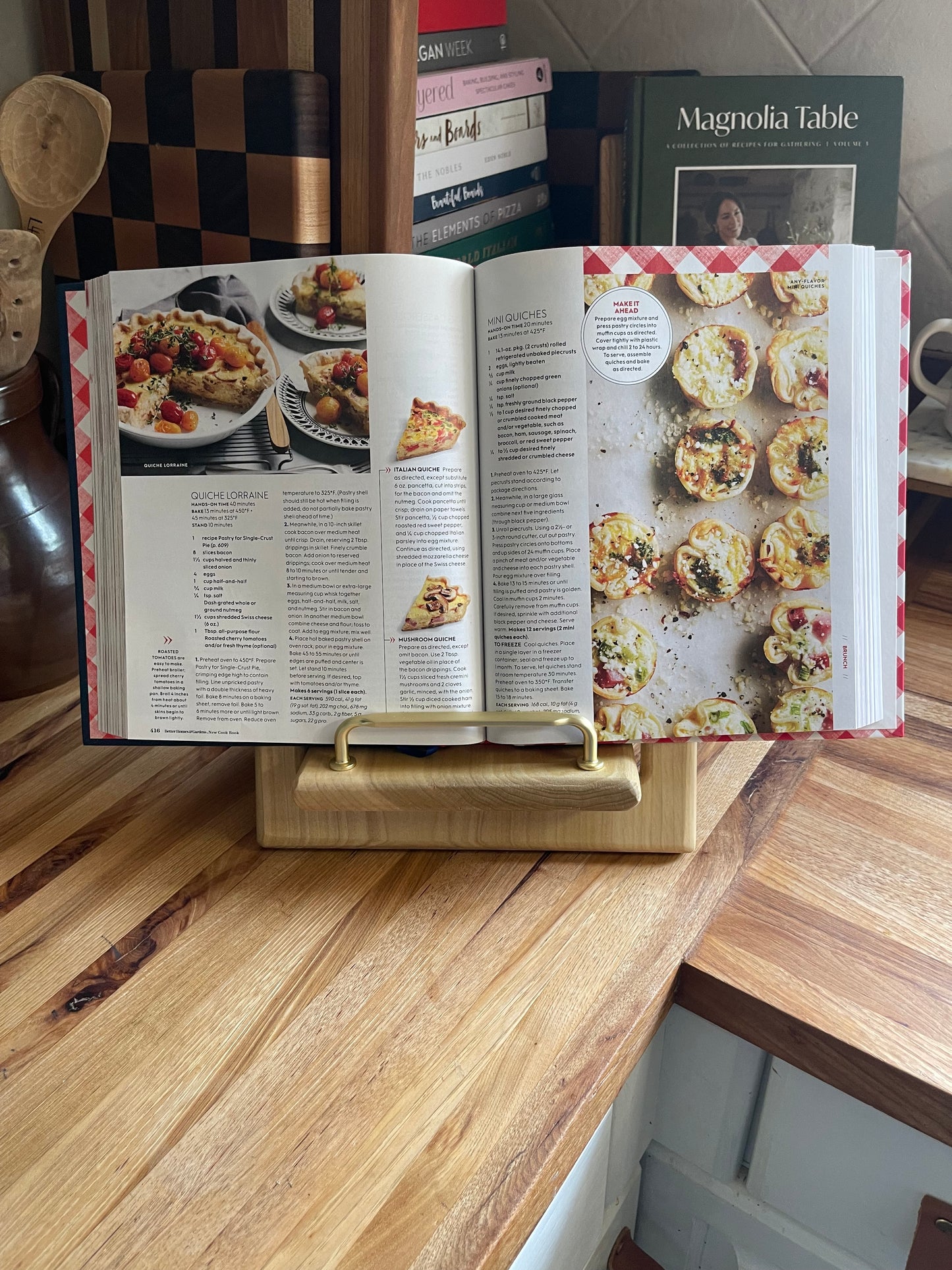 Poplar Cookbook Holder