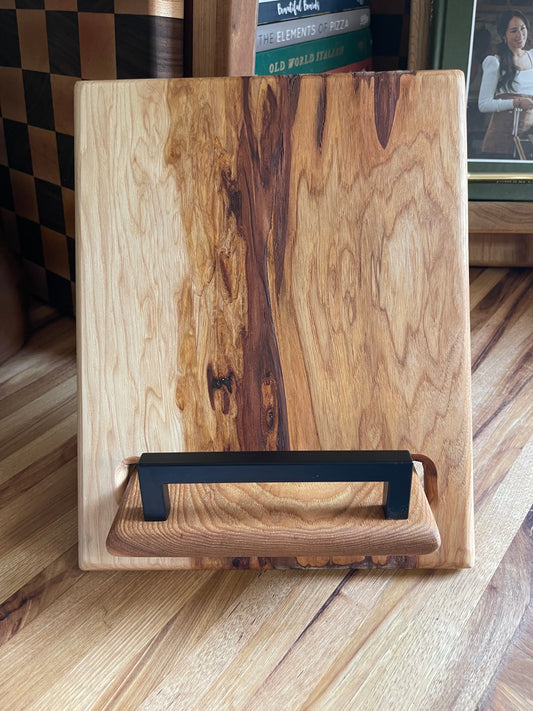 Rustic Hickory Cookbook Holder